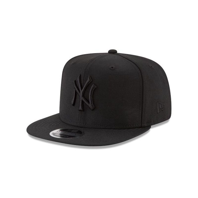 MLB New York Yankees Black On Black High Crown 9Fifty Snapback (QAZ8146) - Black New Era Caps